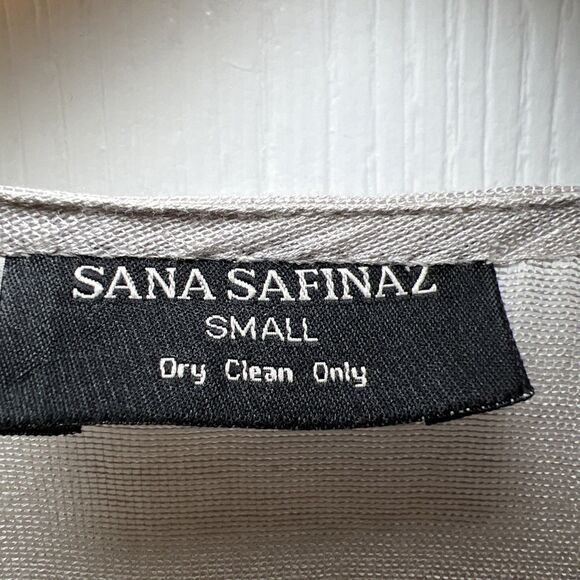 Sana Safinaz Embroidered Open Front Coat Jacket Small Fairycore Ethereal Floral - Picture 8 of 14